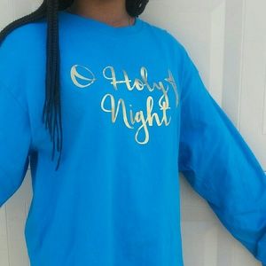 A cute blue long sleeved shirt